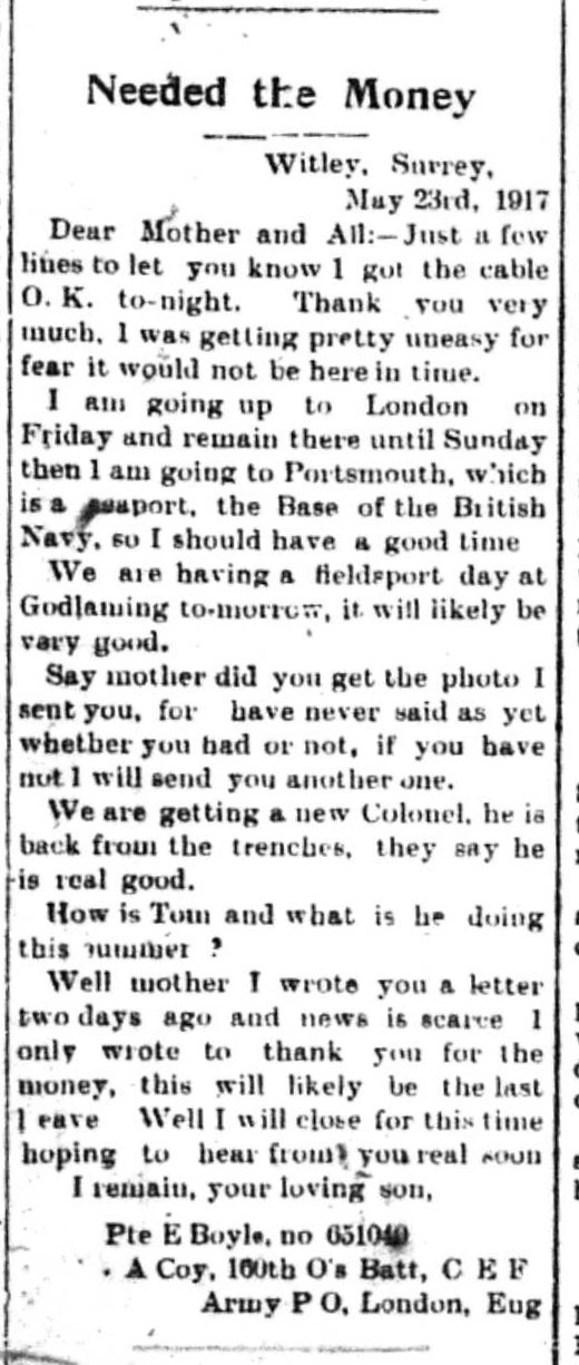 The Beacon Southampton, June 21, 1917